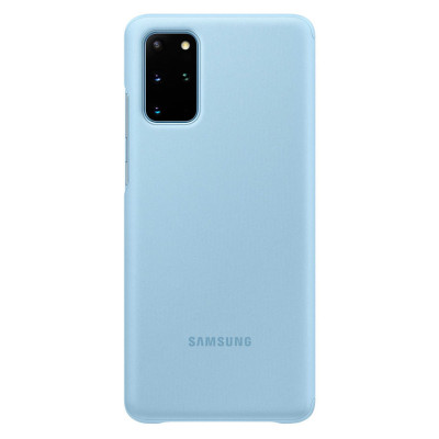Кожени калъфи Кожени калъфи за Samsung  Калъф тефтер CLEAR VIEW оригинален EF-ZG985CLEGWW за Samsung Galaxy S20 Plus G985 светло син / sky blue